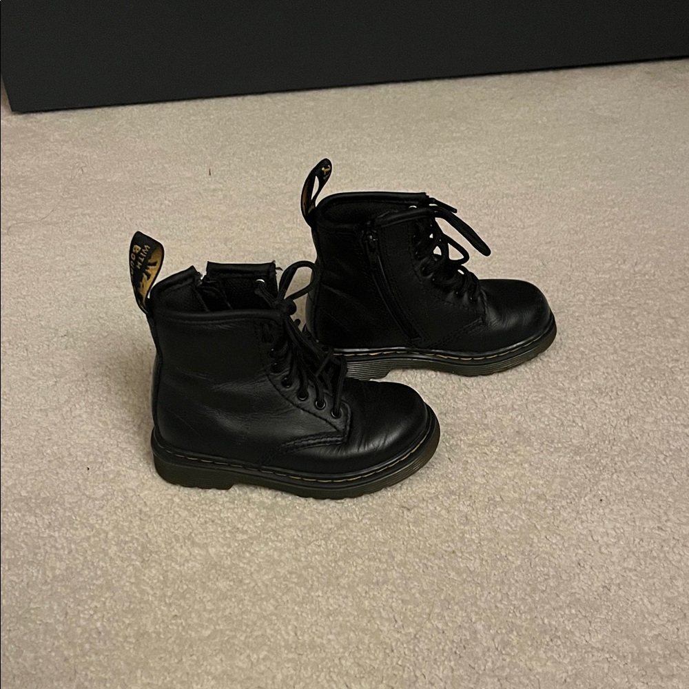 Dr. Martens Black Kids Boots